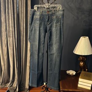 CAbi Blue Flare & Wide Leg Jeans